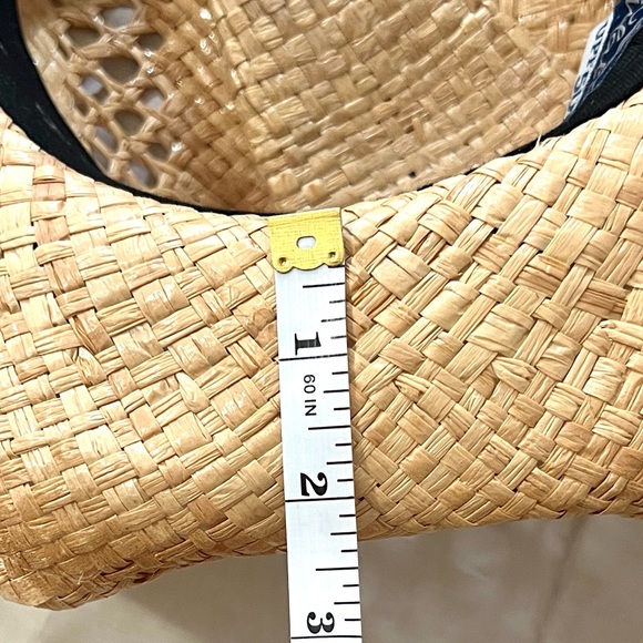 Tidal Tom Straw Cowboy Sun Hat UPF50+ Woman’s Woven Vented Western Tan,Size M/L - Picture 9 of 9